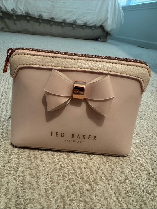 Ted Baker Handbags - Ted Baker Blush Pink Bow Cosmetic Case with Rose Gold Accents - BRAND NEW